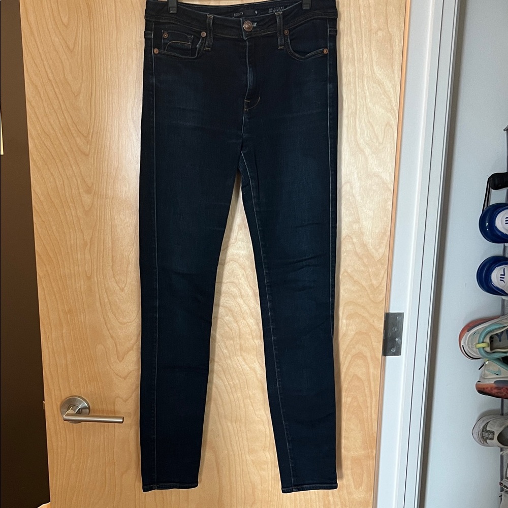 Fidelity Denim Women's High Rise Jeans - Dark Blue